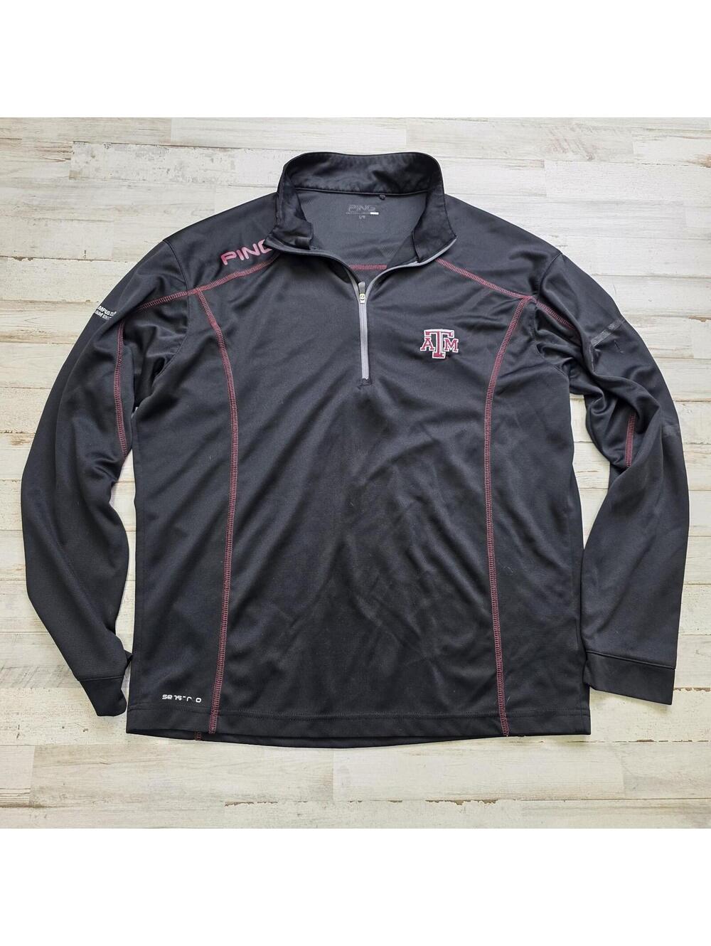 Texas A&M University Aggies Campus Course Ping Performance Pullover Men's LG